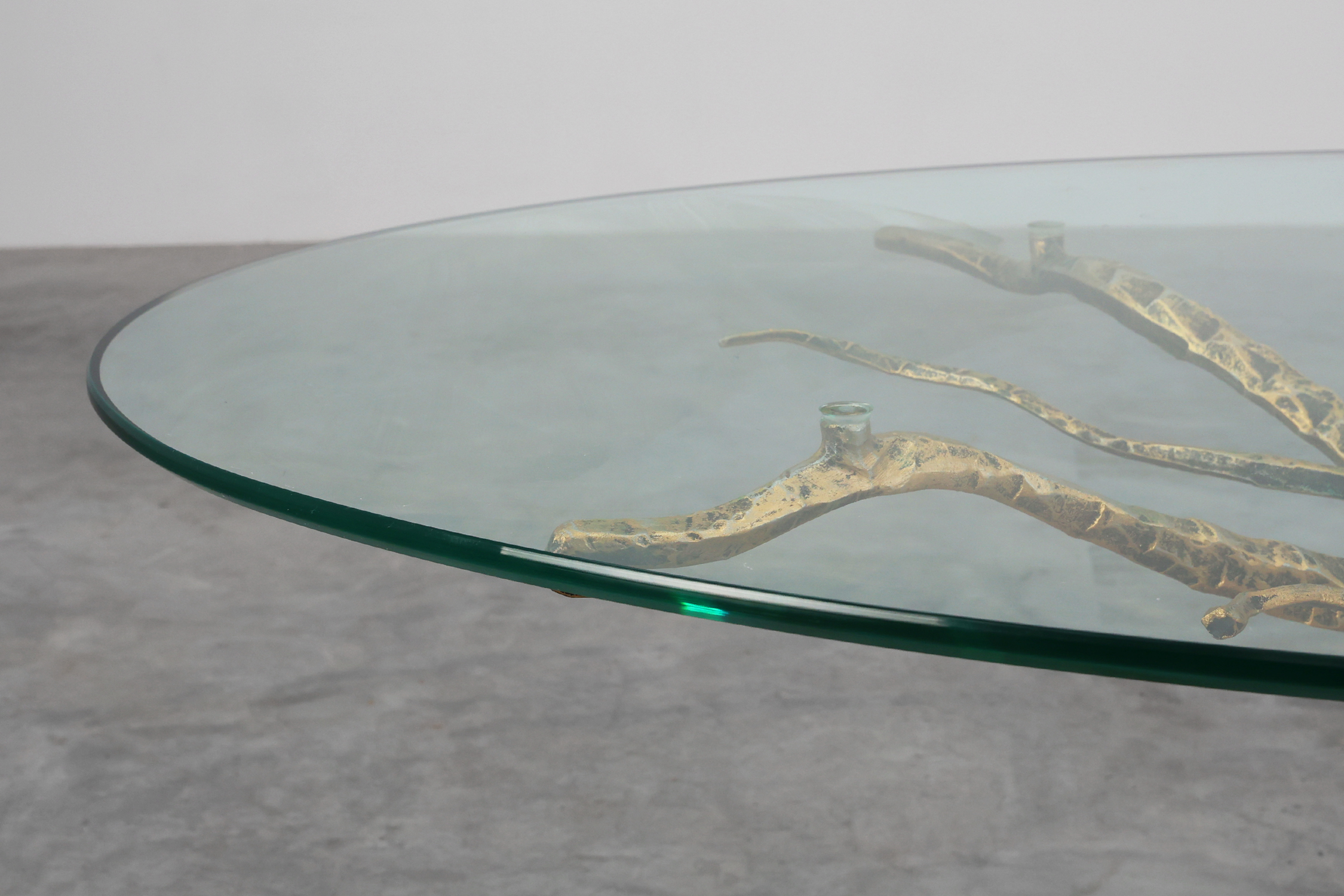 Mid-century forged metal coffee table by Salvino Marsura, Italy 1960sthumbnail